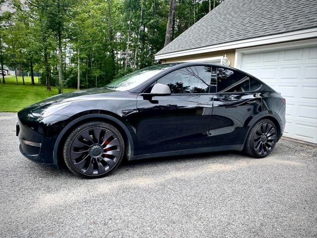 Black Tesla Window Tint