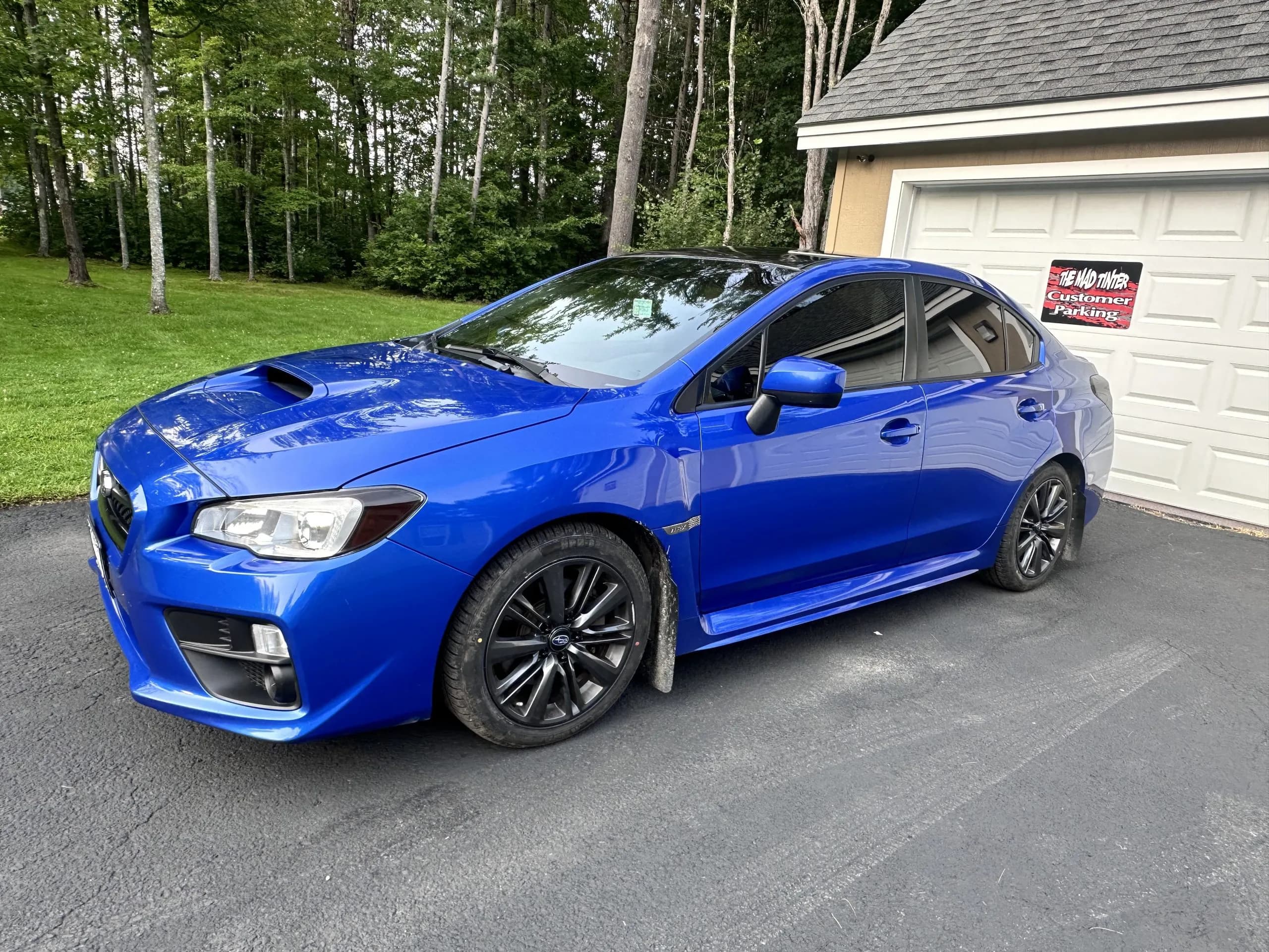 Blue Subaru WRX Window Tint